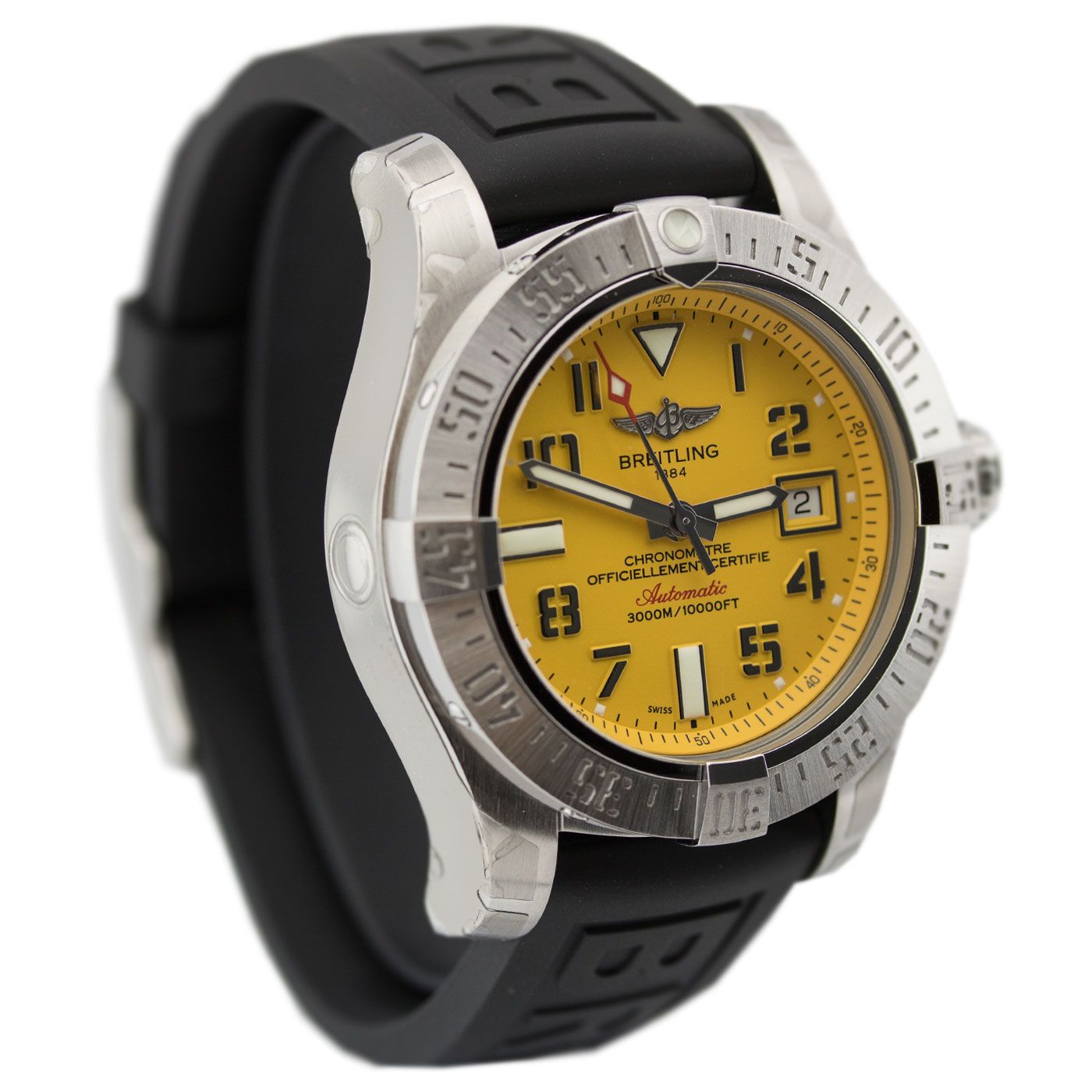 Men's Breitling  Avenger II Seawolf Stainless Steel Watch - A1733110/I519/436X